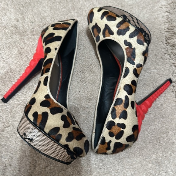 Rachel Roy Animal Print Fur Heel - Picture 3 of 10